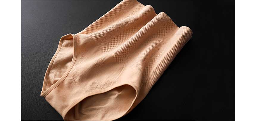 Women's boobs, belly button, undergarments, pan