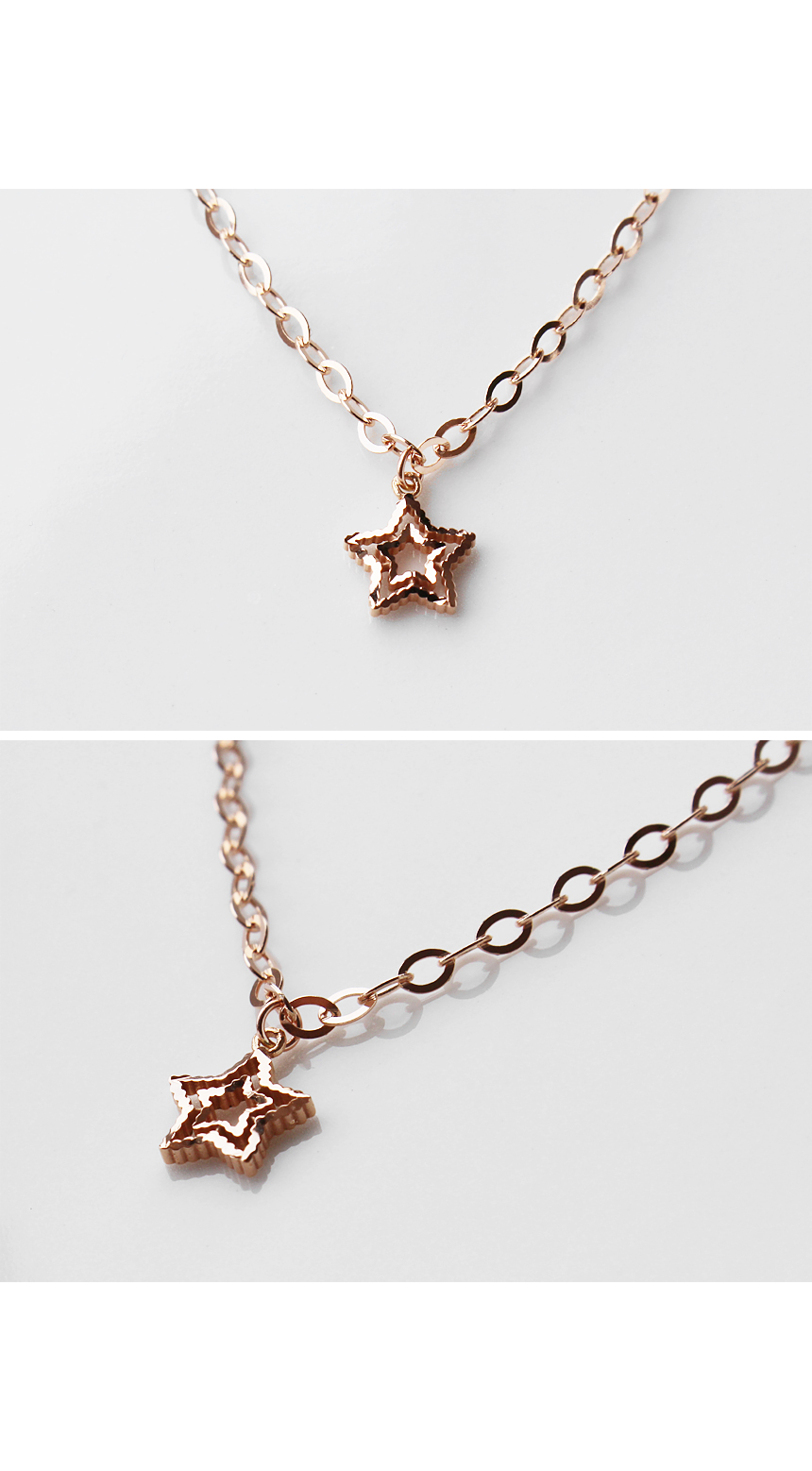 New 14K 18K star shape daily bracelet 14k chain 18