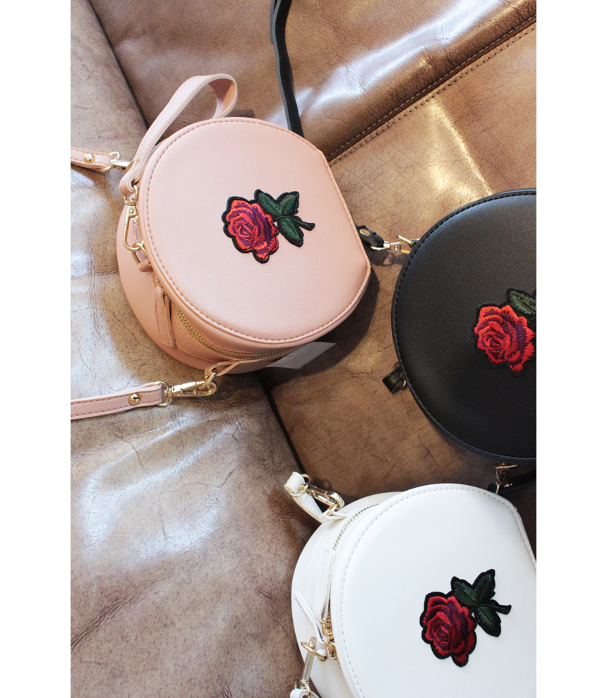 New Rose embroidered Tambourine mini cross back 3c