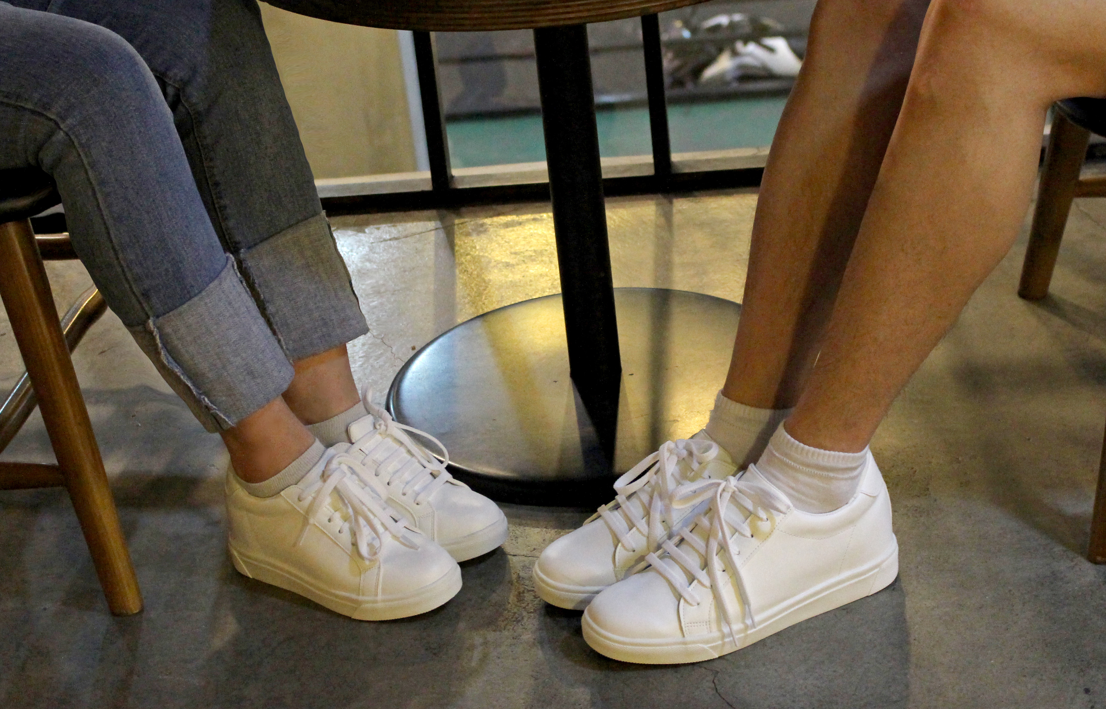 Men Height Shoes Daily Couple Sneakers High Heel S