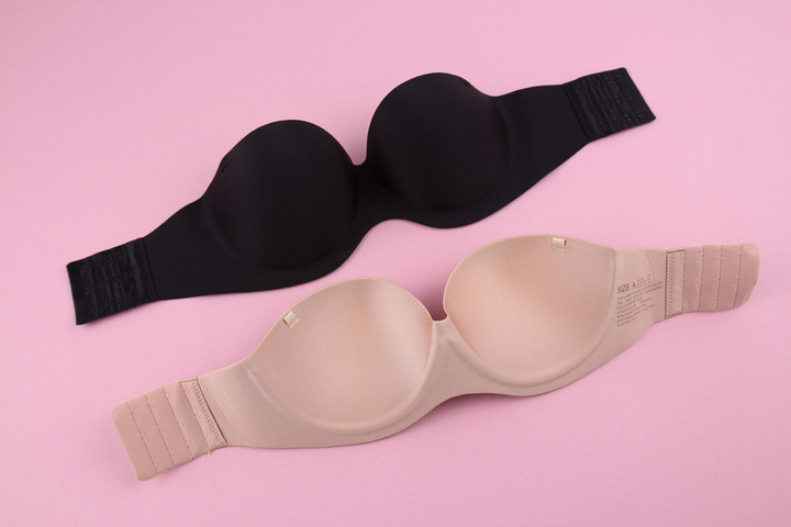 Strapless Off-Shoulder Strap Leas Bra Nude Wedding