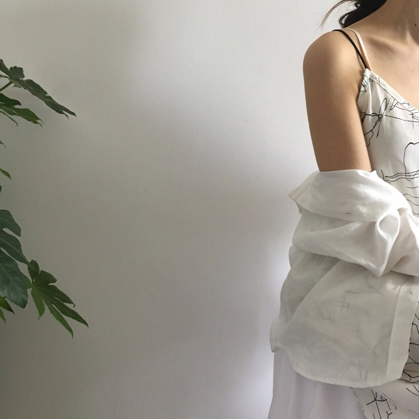 Invisible Inner Sleep Dress 3 piece underwear skin
