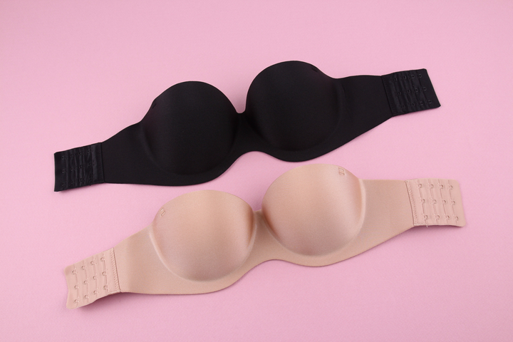 Strapless Off-Shoulder Strap Leas Bra Nude Wedding