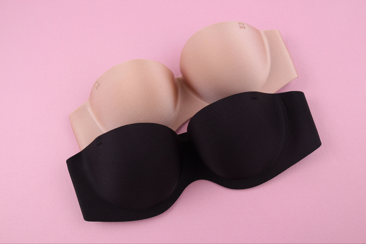 Strapless Off-Shoulder Strap Leas Bra Nude Wedding