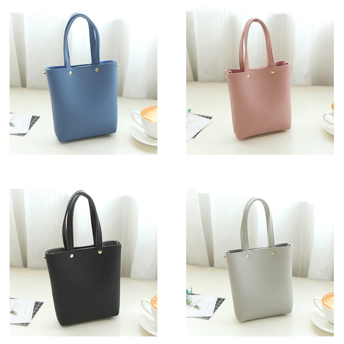 New Women's Bags Togo Ribbon Mini Bucket Bag 5c