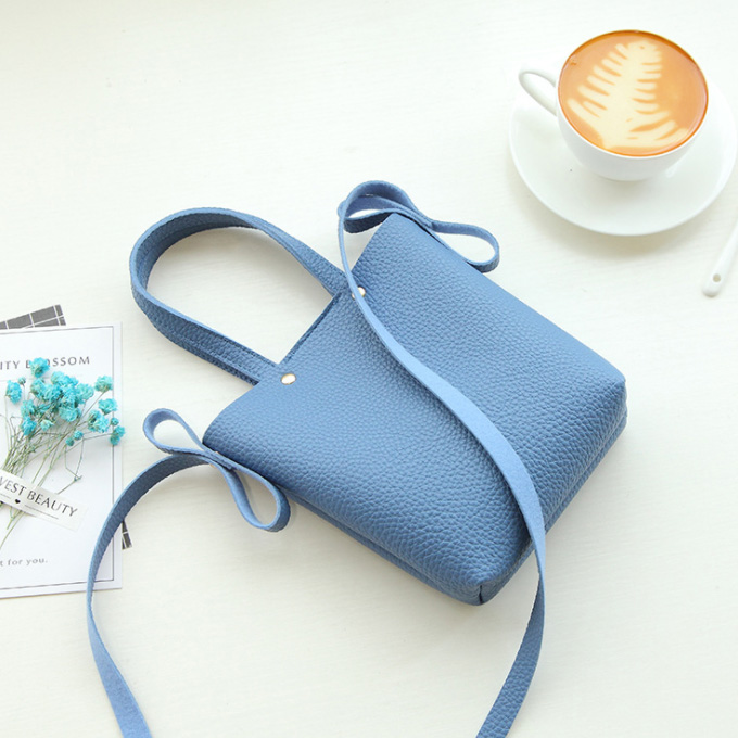 New Women's Bags Togo Ribbon Mini Bucket Bag 5c