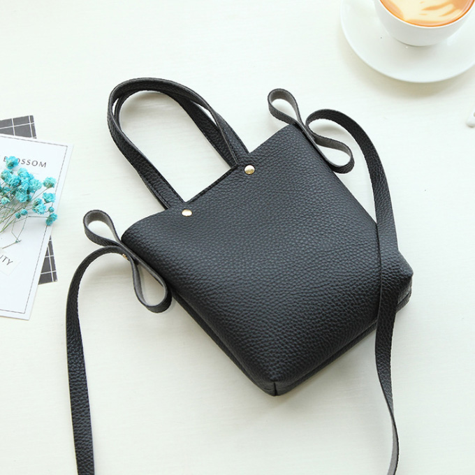 New Women's Bags Togo Ribbon Mini Bucket Bag 5c