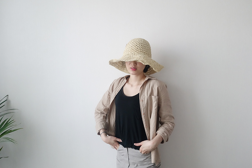 Women Sun Hats Women's Wool Straw Hat Buckets H