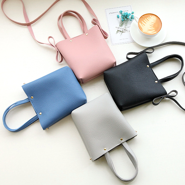 New Women's Bags Togo Ribbon Mini Bucket Bag 5c