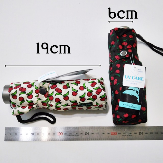 Mini Umbrella Cherry ultraviolet barrier sunshade 