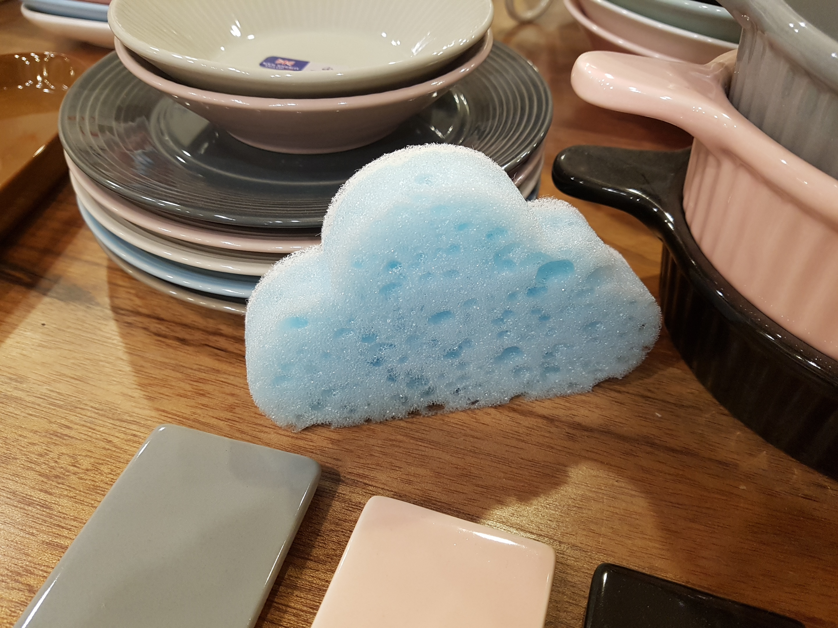 Scrubber Dish Washing Modern kitchen with a soothi