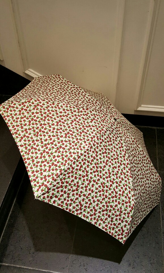 Mini Umbrella Cherry ultraviolet barrier sunshade 