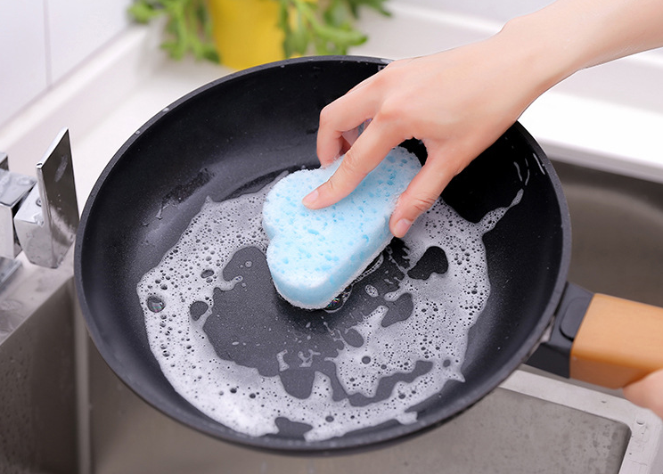 Scrubber Dish Washing Modern kitchen with a soothi