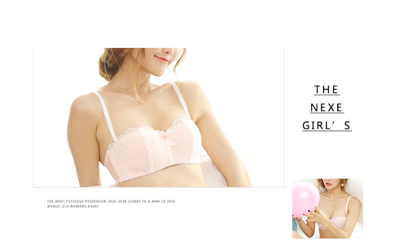 NOWIYE half cup BC cup push-up lace bra panties se