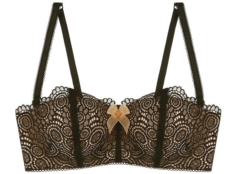 NOWIYE half cup BC cup push-up lace bra panties se
