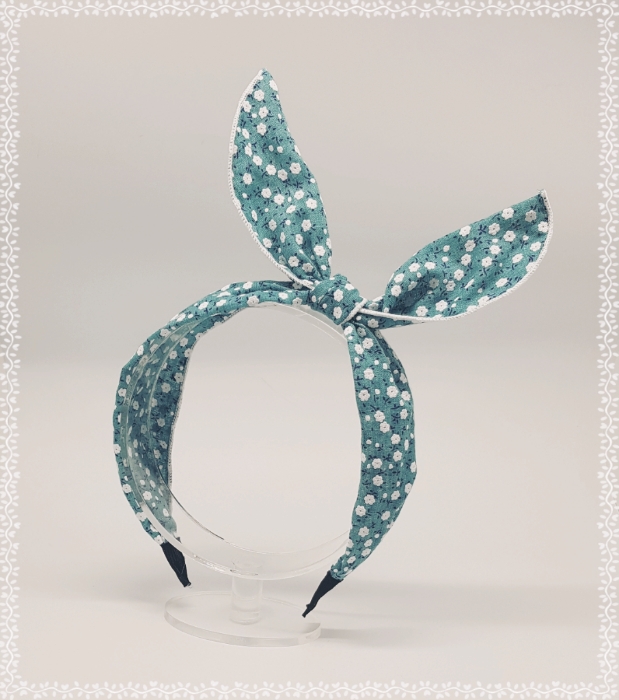 New Wire Ribbon Hair Band Bandana Headband Girls W