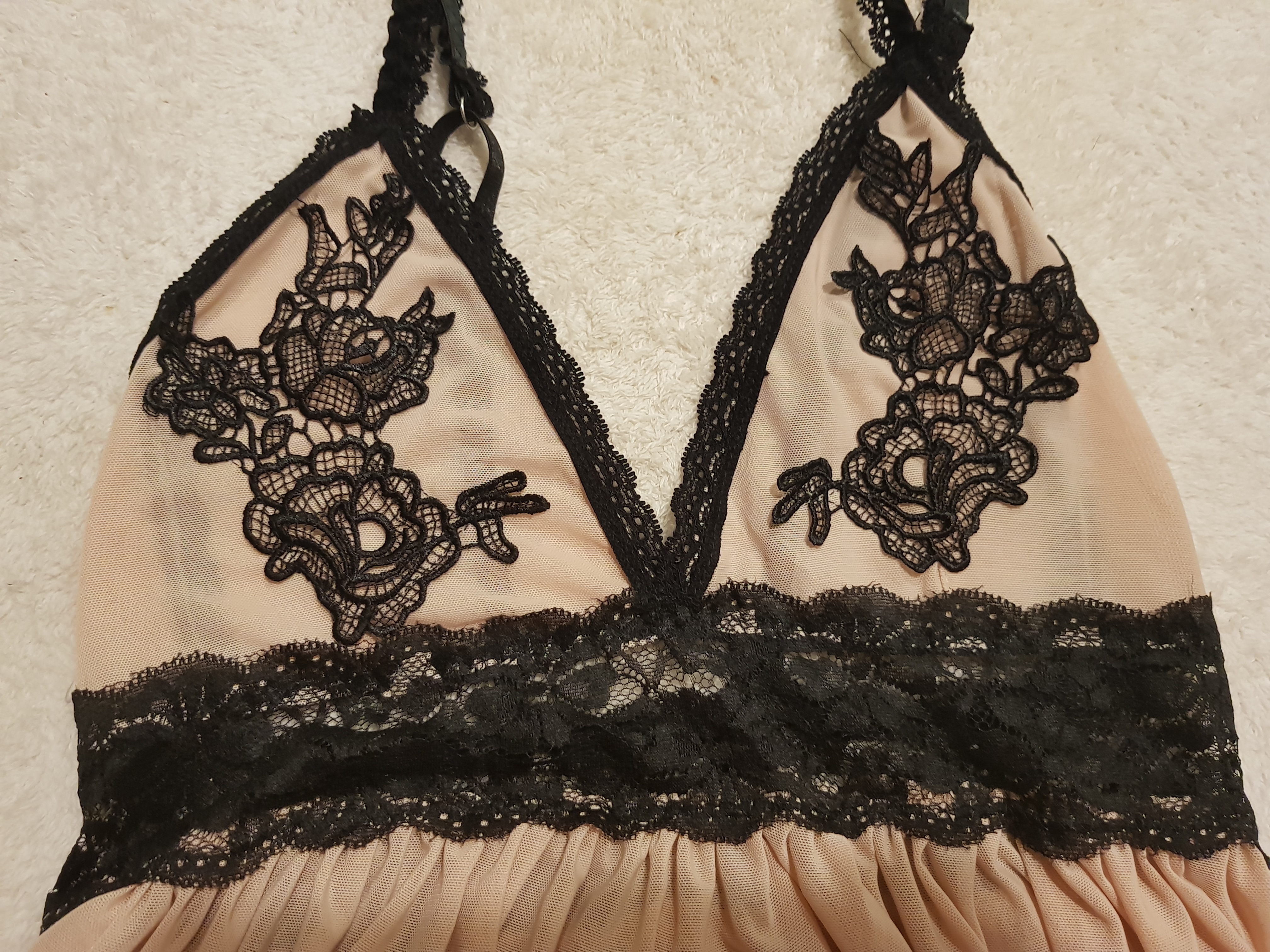 Sylvian flower sexy slip tea panties set Newlyweds