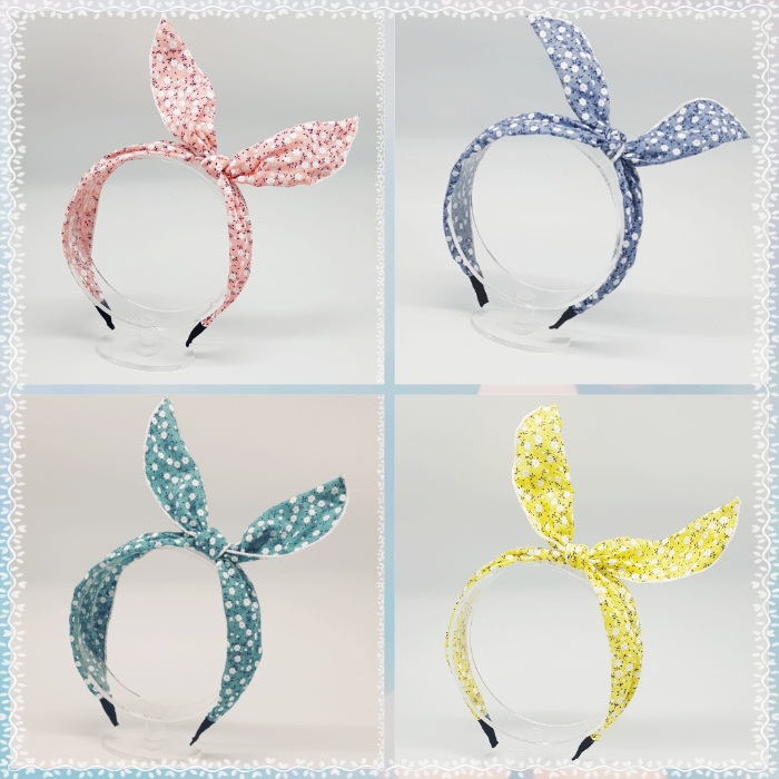 New Wire Ribbon Hair Band Bandana Headband Girls W