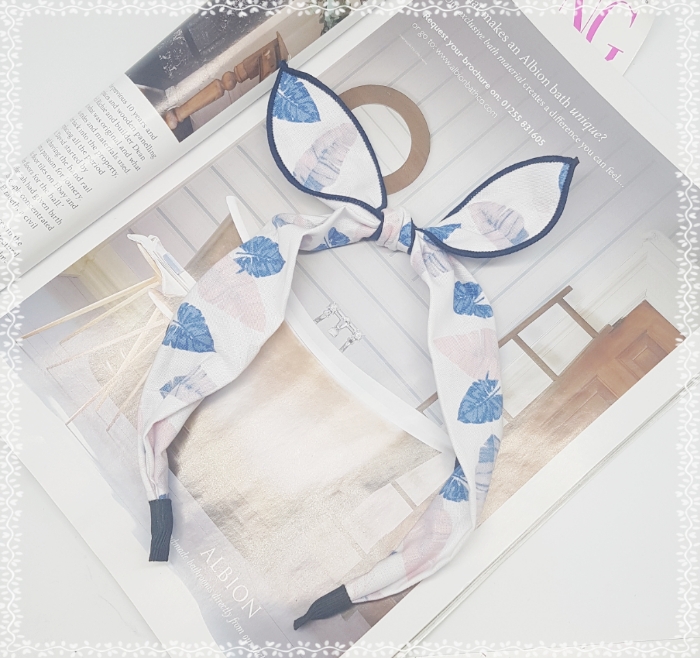 New Wire Ribbon Hair Band Bandana Headband Girls W