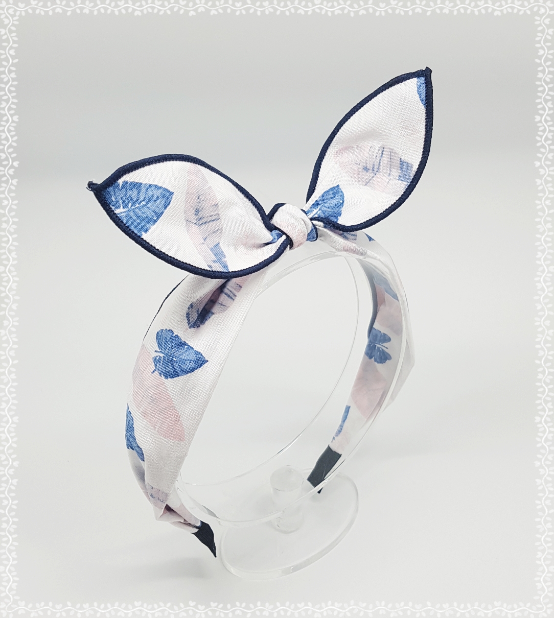 New Wire Ribbon Hair Band Bandana Headband Girls W