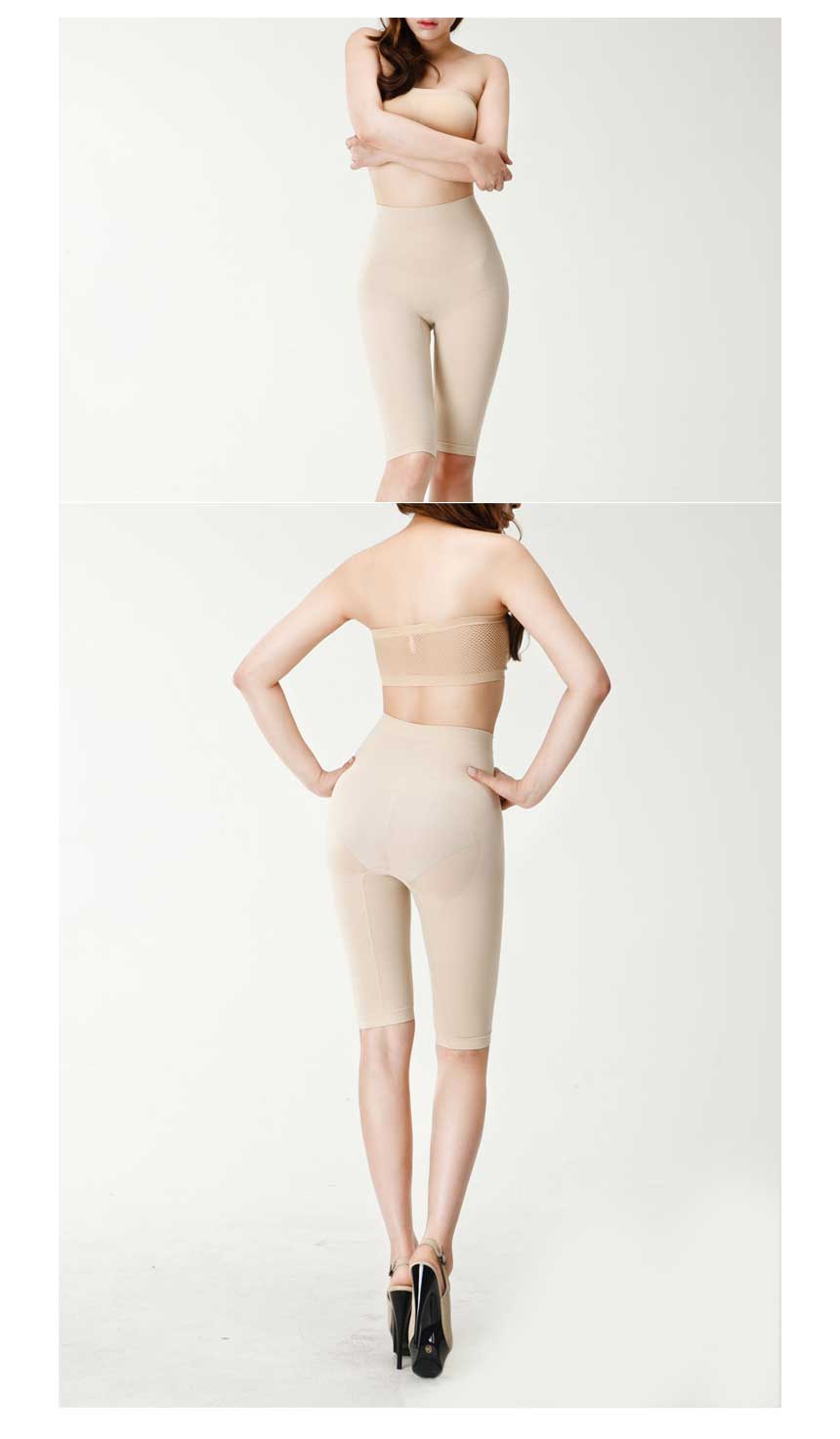 Women's wedding dress belly button