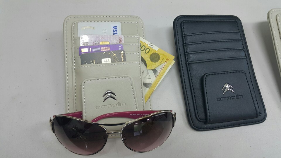 Peugeot Citroen card holder sun class clip sun vis