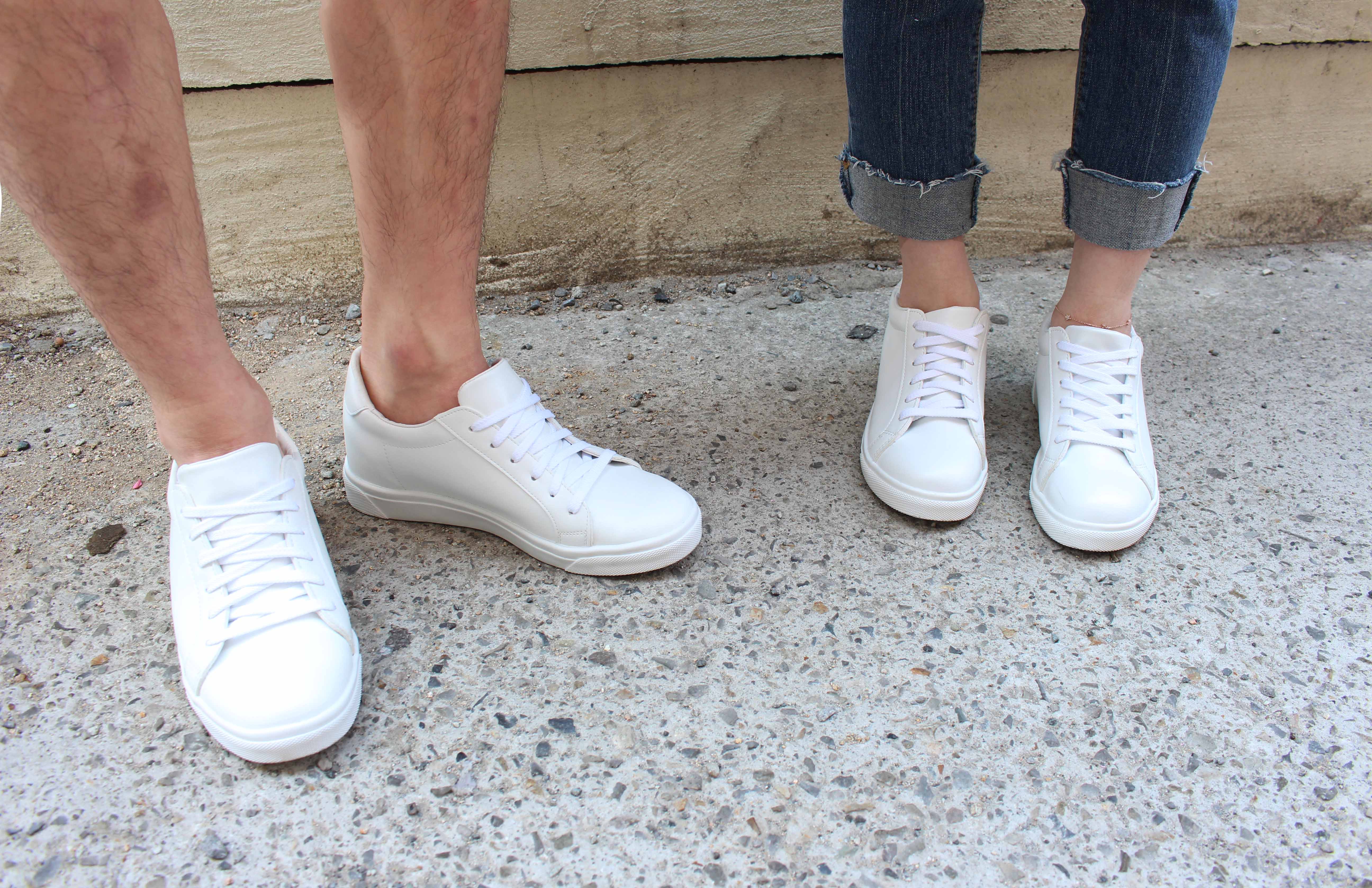 Men Height Shoes Daily Couple Sneakers High Heel S