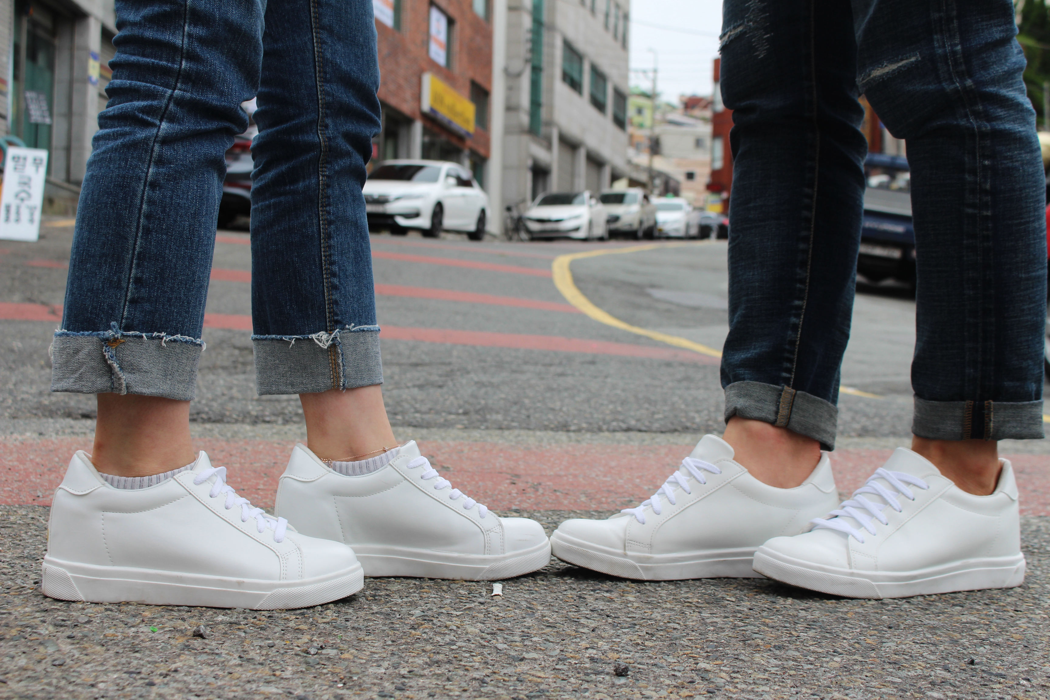 Men Height Shoes Daily Couple Sneakers High Heel S