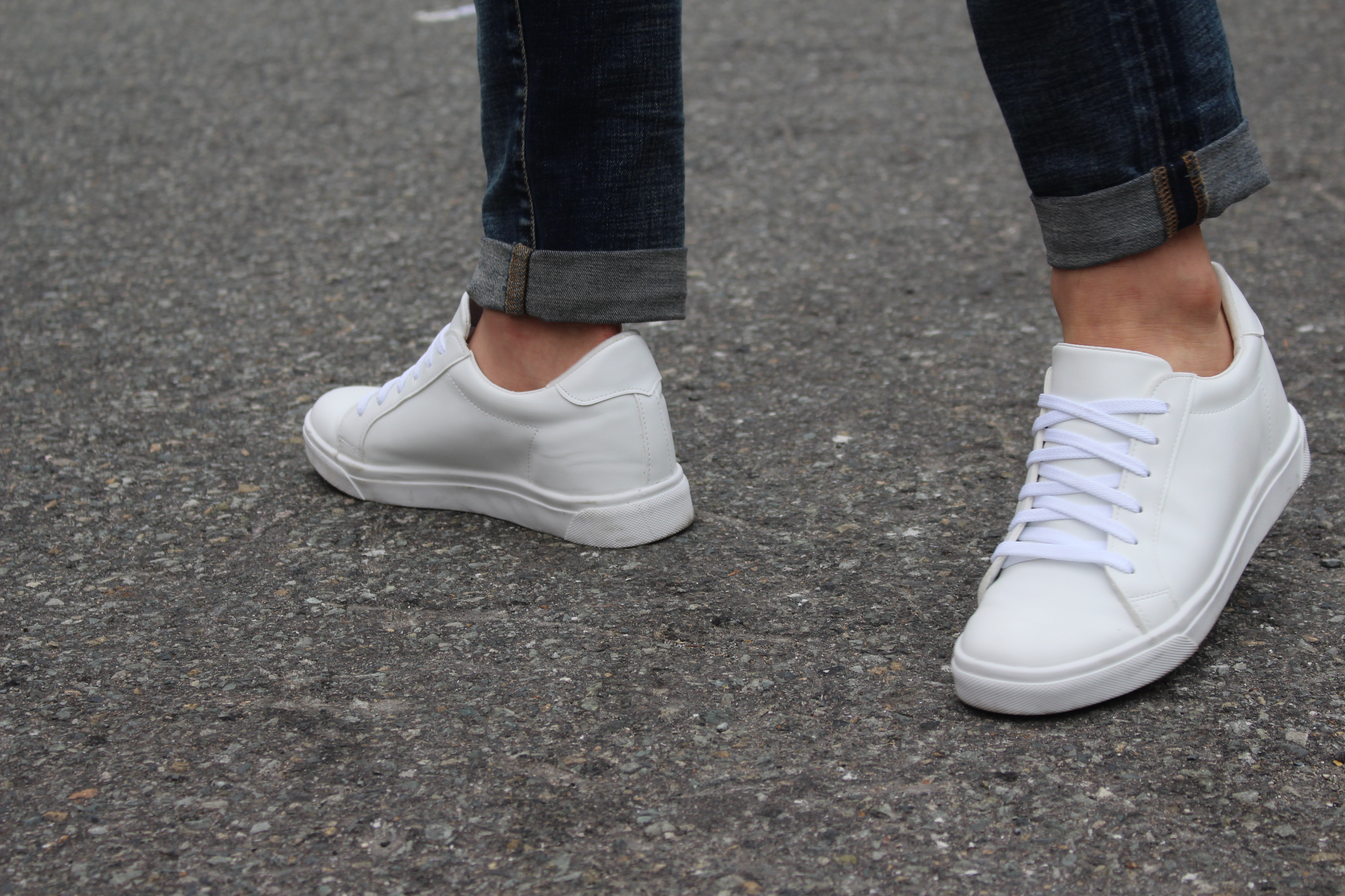 Men Height Shoes Daily Couple Sneakers High Heel S