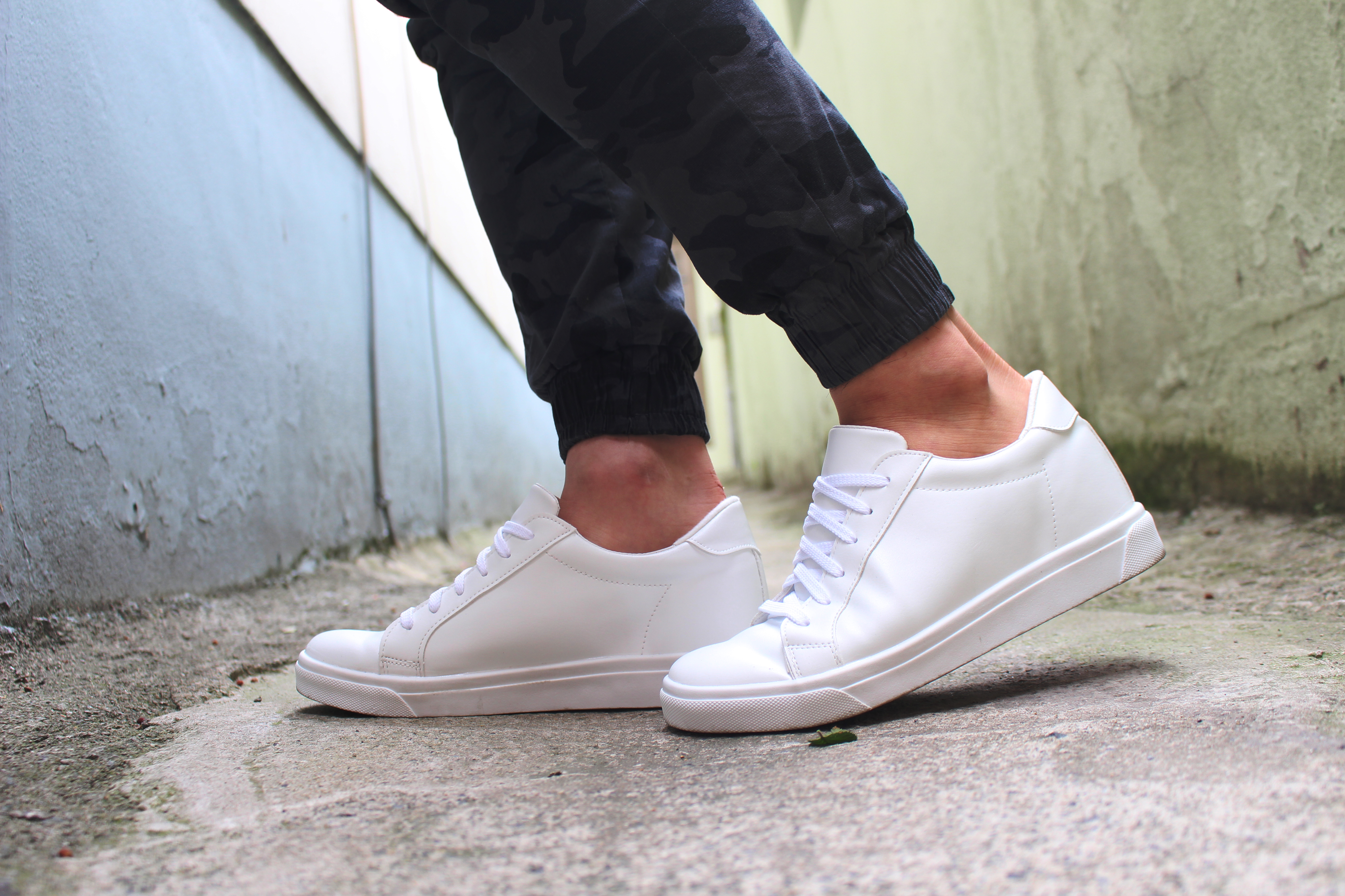 Men Height Shoes Daily Couple Sneakers High Heel S