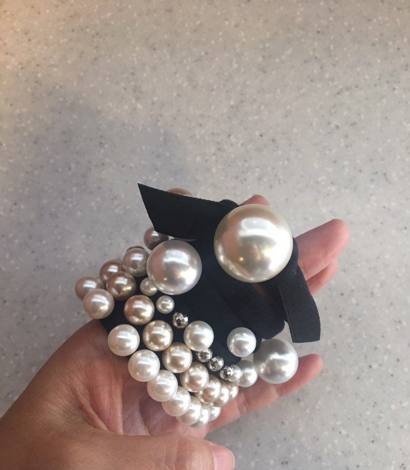 Pearl hair string set Composition head lanyard bra