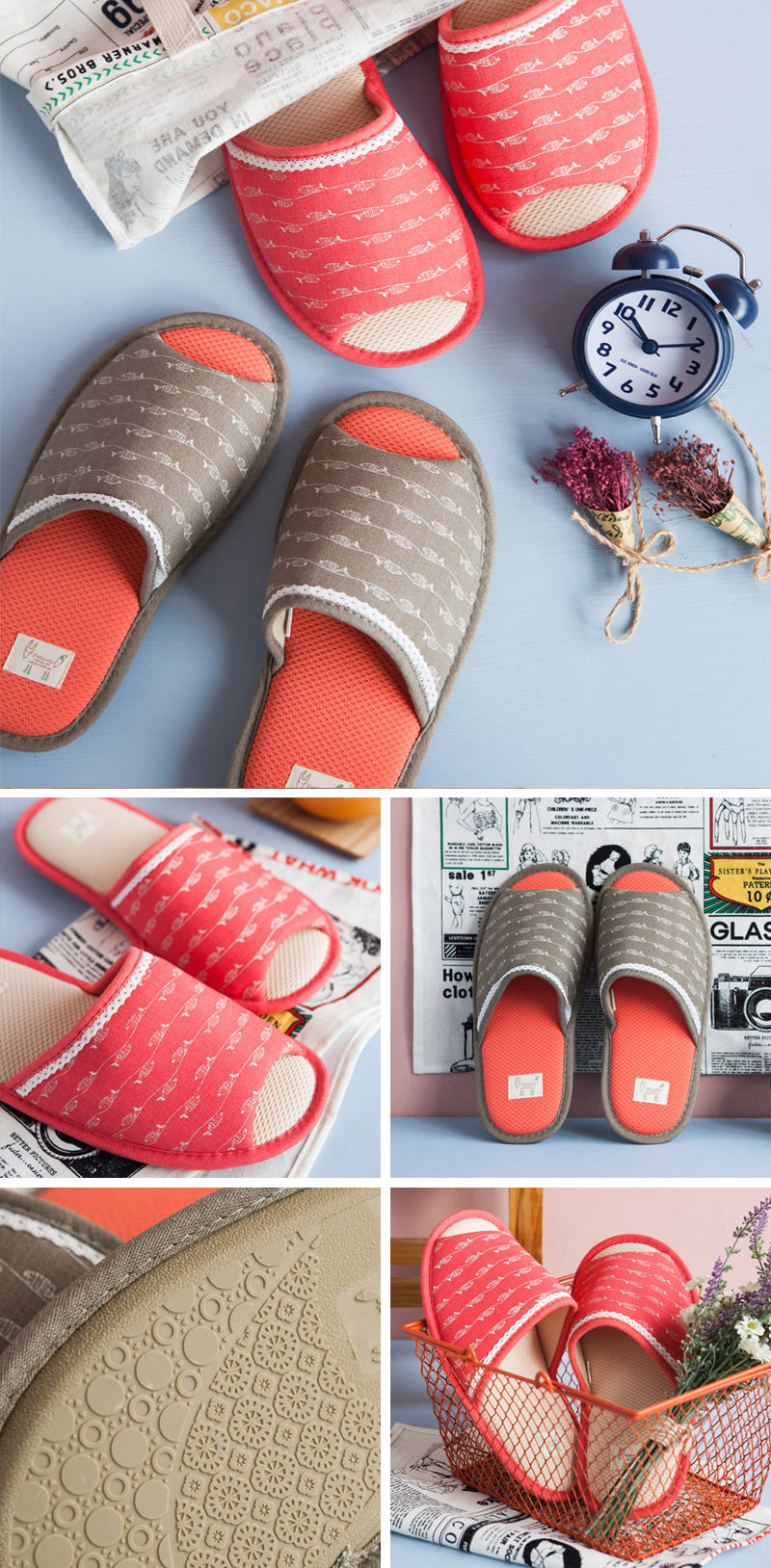 NEW HOME BATHROOM SLIPPERS Sleeveless Summer Nordi