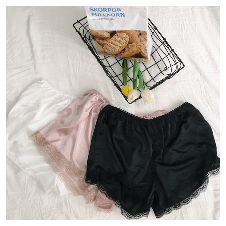 Seamless Shorts Lace Satin Uniform Inner Underwear