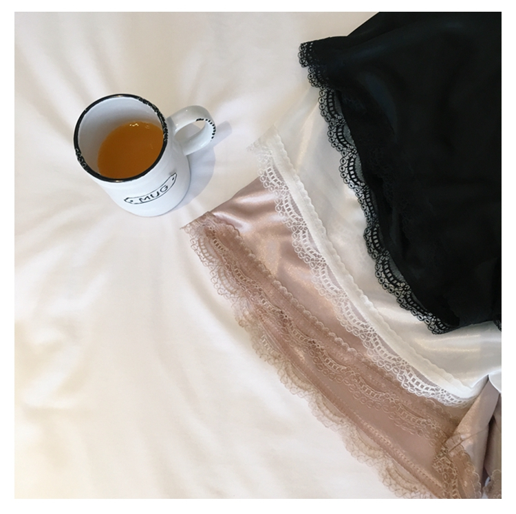 Seamless Shorts Lace Satin Uniform Inner Underwear