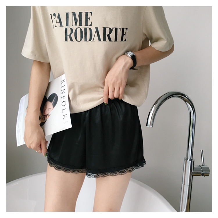 Seamless Shorts Lace Satin Uniform Inner Underwear