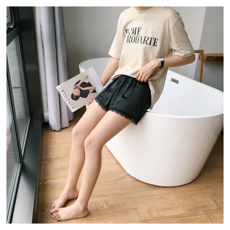 Seamless Shorts Lace Satin Uniform Inner Underwear