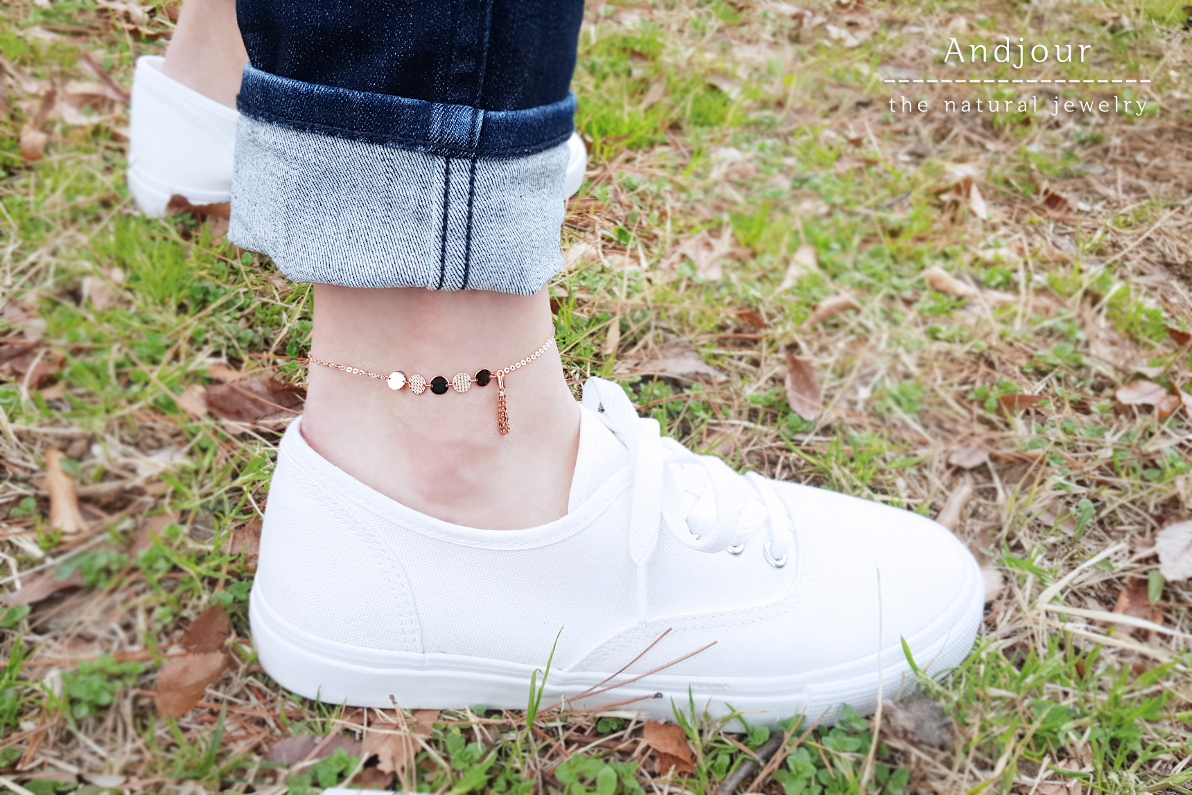 New 14K 18K woman wristband gold tassel chain summ