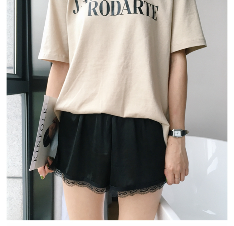 Seamless Shorts Lace Satin Uniform Inner Underwear