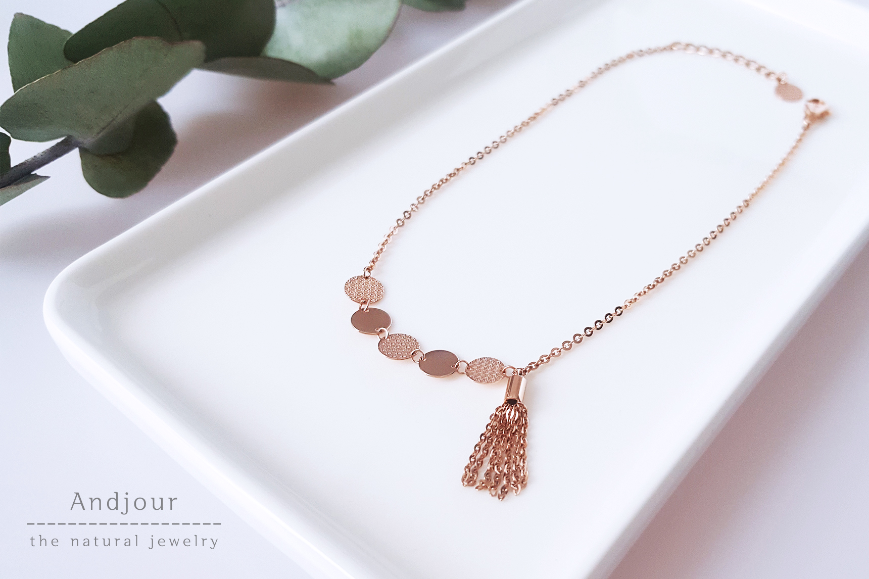 New 14K 18K woman wristband gold tassel chain summ