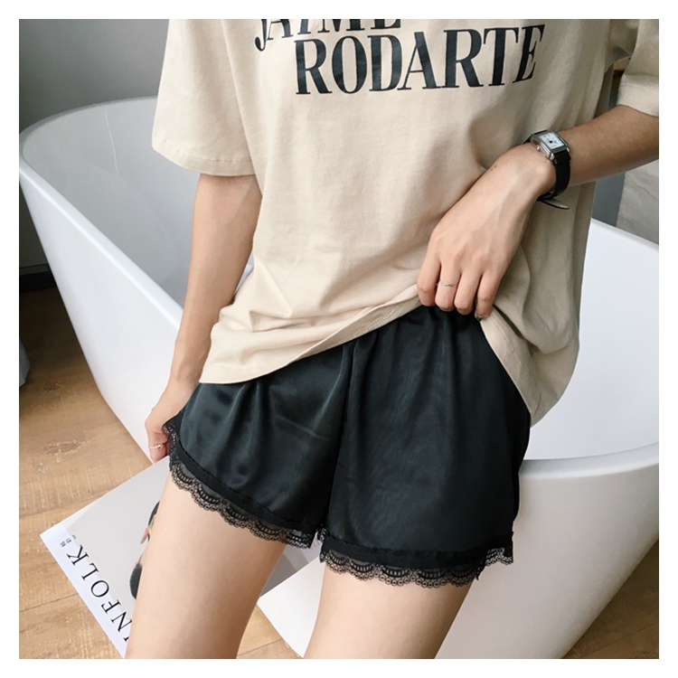 Seamless Shorts Lace Satin Uniform Inner Underwear