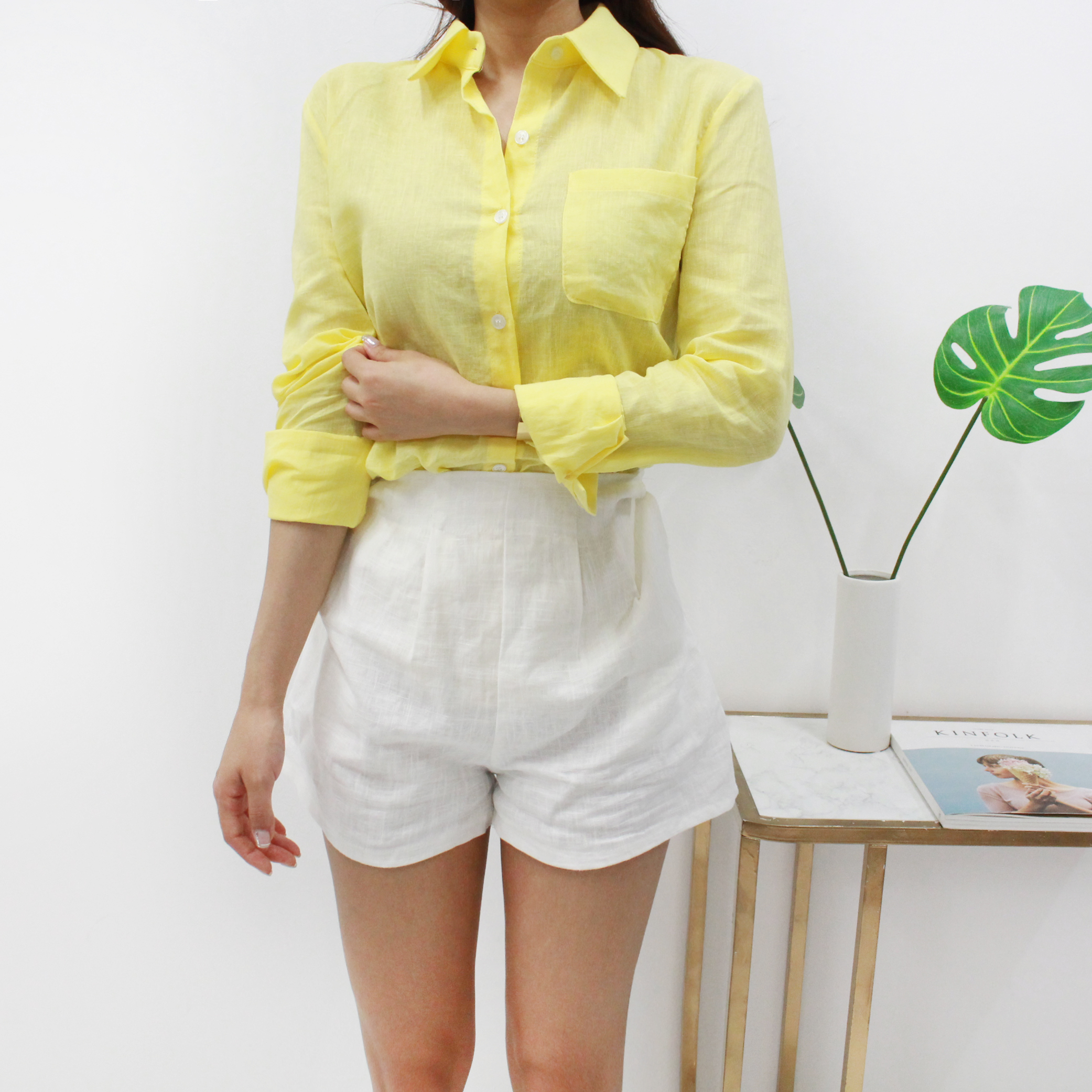 NEW FASHION LADY GIRL Blouse Summer Daily Linen Sh