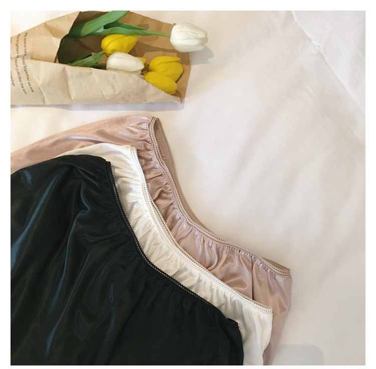 Seamless Shorts Lace Satin Uniform Inner Underwear