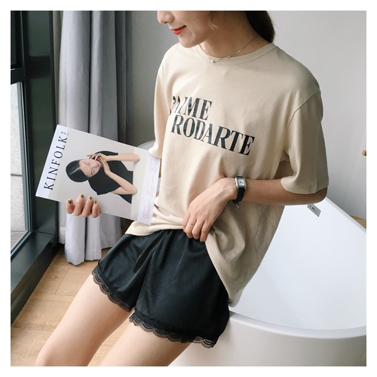 Seamless Shorts Lace Satin Uniform Inner Underwear