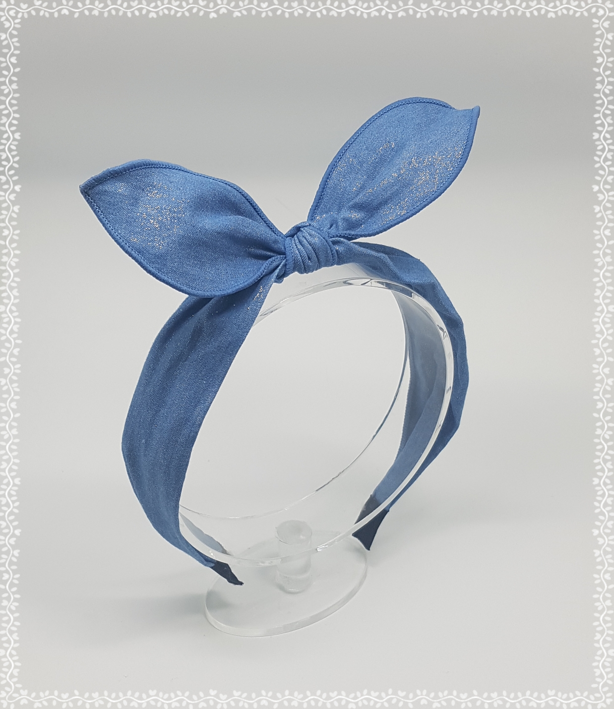 New Wire Ribbon Hair Band Bandana Headband Girls W