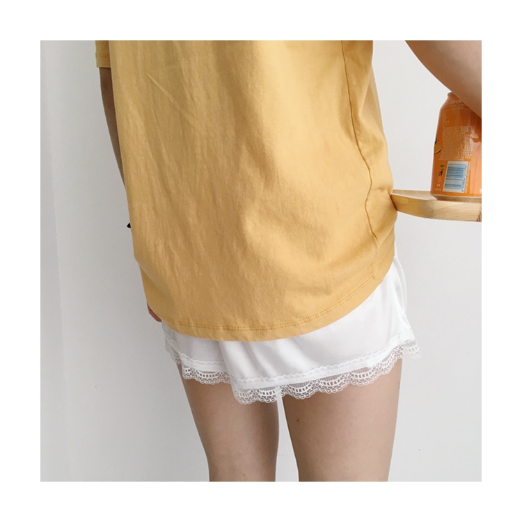 Seamless Shorts Lace Satin Uniform Inner Underwear