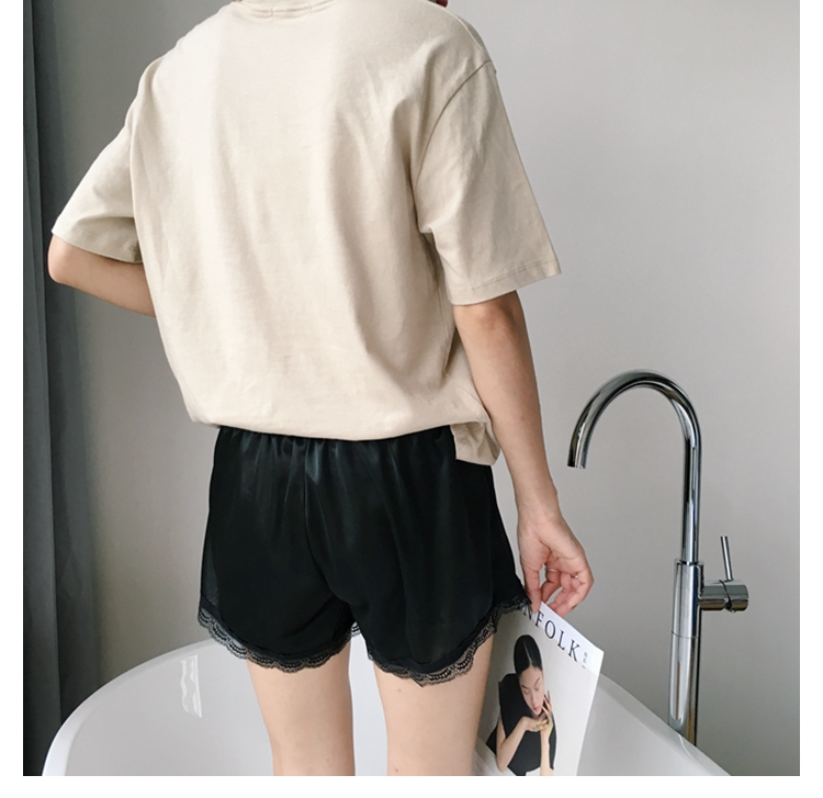 Seamless Shorts Lace Satin Uniform Inner Underwear