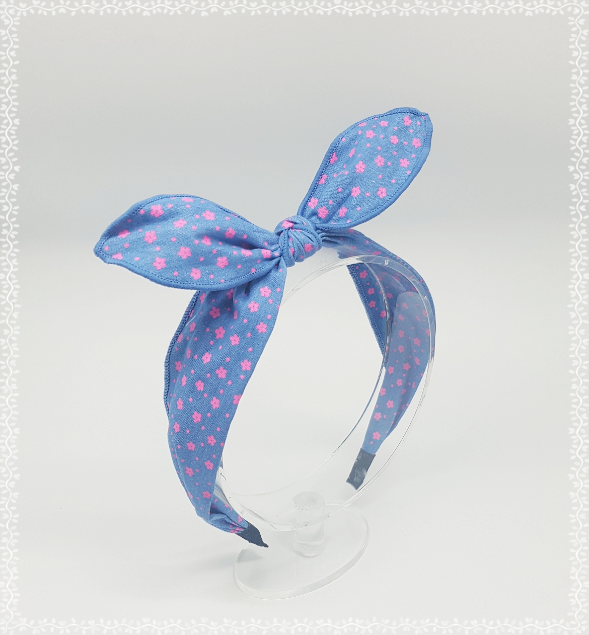 New Wire Ribbon Hair Band Bandana Headband Girls W