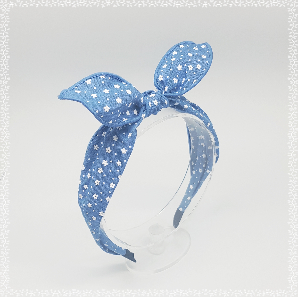 New Wire Ribbon Hair Band Bandana Headband Girls W