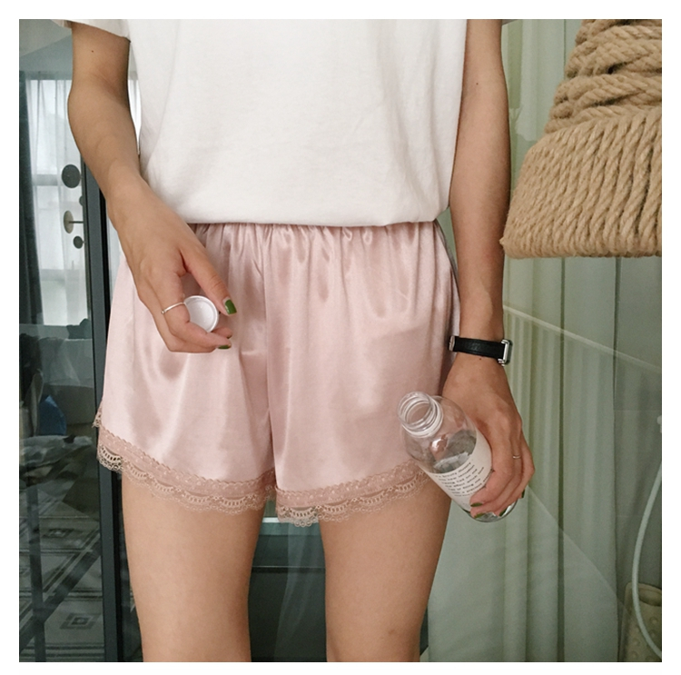 Seamless Shorts Lace Satin Uniform Inner Underwear
