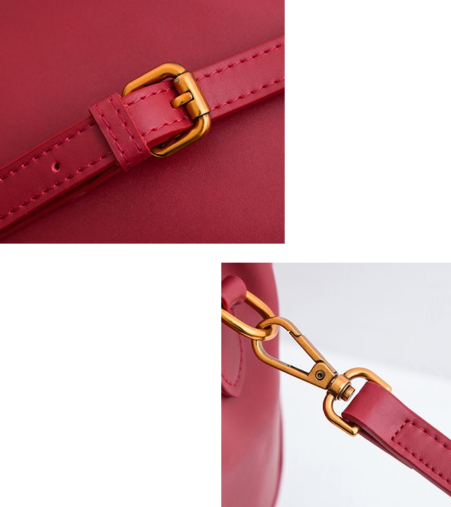 New Cowhide Volume Mini Back Square Cross Bag - NJ